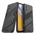 thumbnail image 1 of Full Body Protection Ultra-thin Hard PC + Soft TPU Case with Holder Compatible with OnePlus Nord 2 5G, 1 of 5