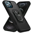 thumbnail image 1 of Full Body Protective Phone Case for iPhone 13 Pro Max 6.7", Heavy Duty Shockproof Cover iPhone 13 Pro Max [Dual Layer][Hard PC Back], Built in Finger Ring Stable 360°Rotatable Magnetic Ring Kickstand, 1 of 7