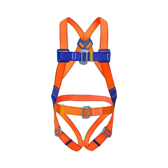 Full Body Safety Harness Tool Fall ProtectionCompliant,certified | INTERNAL Shock Absorbing LanyardOrange