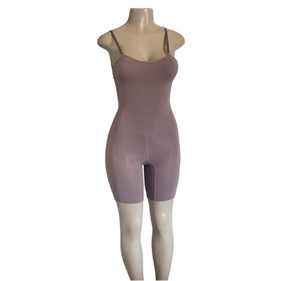 Full Body Shaper Women's Seamless Slimming Tummy Control Briefs Push Up Plus Size Shapewear PURPLE XL/2XL