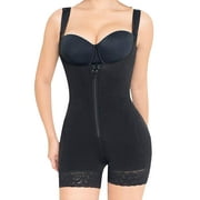 Full Body Shaper for Women Tummy Control Shapewear Waist Trainer Compression Girdle Thigh Slimmer Bodysuit Zipper Adjustable