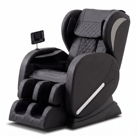 Full Body Shiatsu Massage Chair with Zero Gravity, Back Heat Therapy, Foot Rollers, Extendable Footrest, and Air Compression