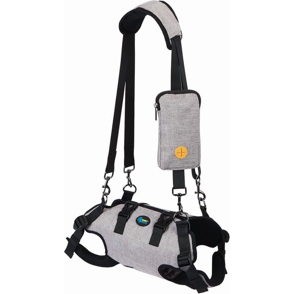 Full Body Support Sling Harness for Senior Dogs, Outdoor Spine Protection Vest with Carrying Bag