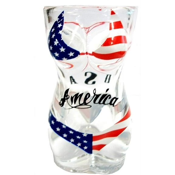 Full Body USA Flag Bikini Shot Glass