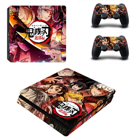 Full Body Vinyl Skin Stickers for PS4 Slim Console and Controllers