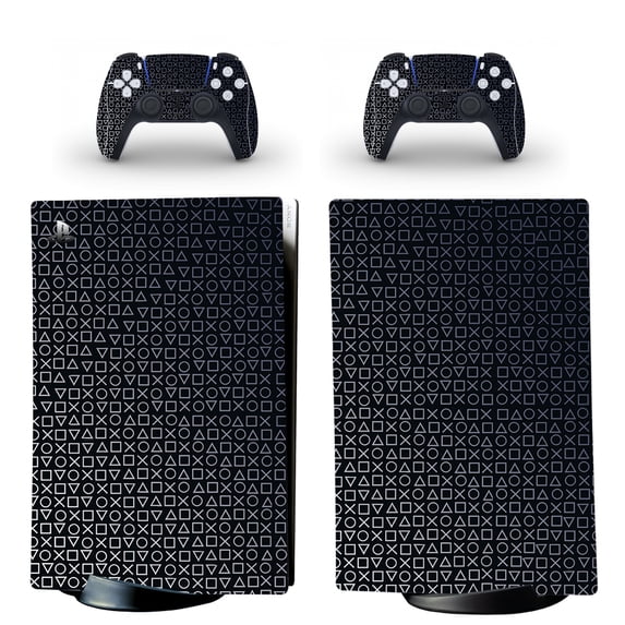 Full Body Vinyl Skin Stickers for PS5 Digital Edition Console and Controllers