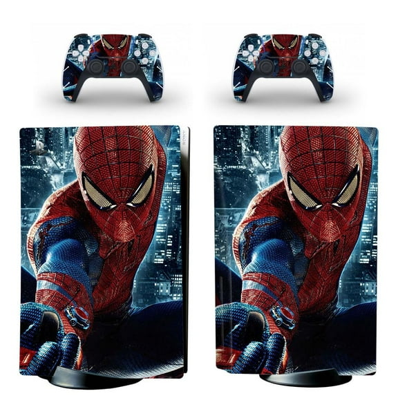 Full Body Vinyl Skin Stickers for PS5 Disc Edition Console and Controllers - Spider
