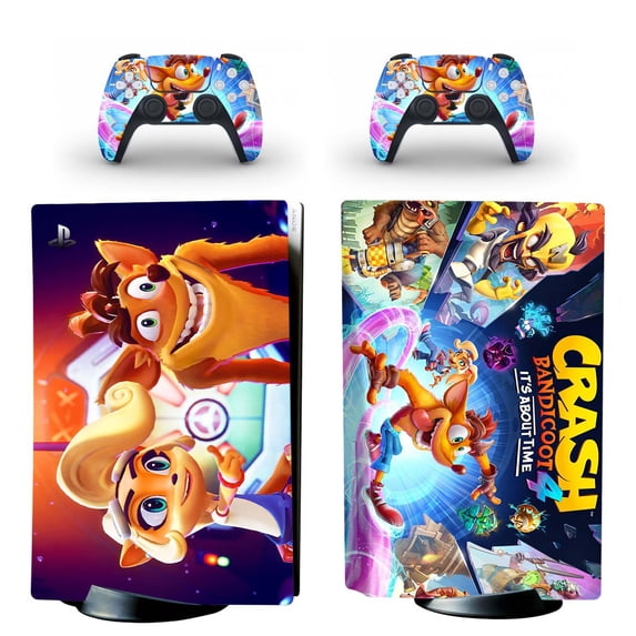Full Body Vinyl Skin Stickers for PS5 Disc Edition Console and Controllers