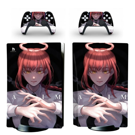 Full Body Vinyl Skin Stickers for PS5 Disc Edition Console and Controllers
