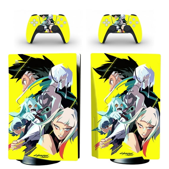 Full Body Vinyl Skin Stickers for PS5 Disc Edition Console and Controllers