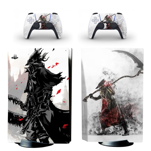 Full Body Vinyl Skin Stickers for PS5 Disc Edition Console and Controllers