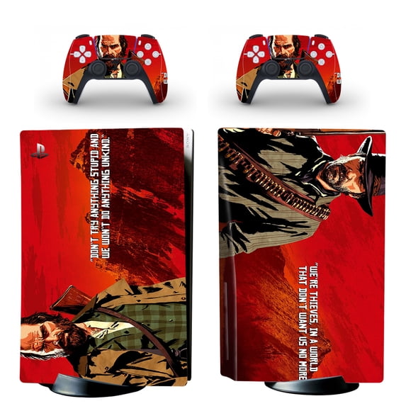 Full Body Vinyl Skin Stickers for PS5 Disc Edition Console and Controllers