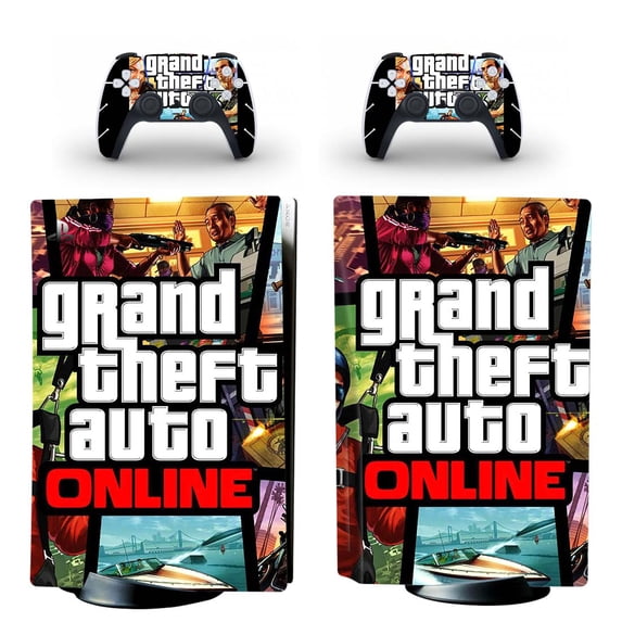 Full Body Vinyl Skin Stickers for PS5 Disc Edition Console and Controllers
