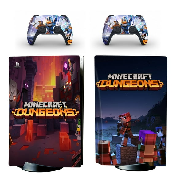 Full Body Vinyl Skin Stickers for PS5 Disc Edition Console and Controllers