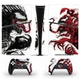 thumbnail image 1 of Full Body Vinyl Skin Stickers for PS5 Slim Digital Edition Console and Controllers - Black, 1 of 1
