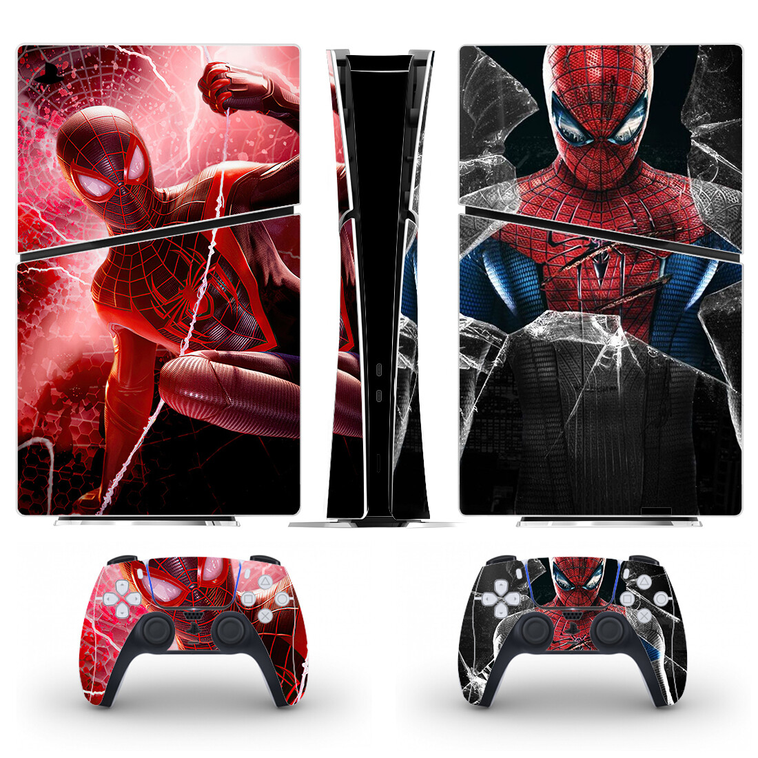 Full Body Vinyl Skin Stickers for PS5 Slim Digital Edition Console and ...