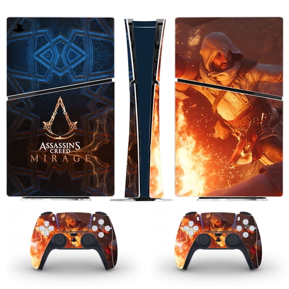 Full Body Vinyl Skin Stickers for PS5 Slim Digital Edition Console and Controllers