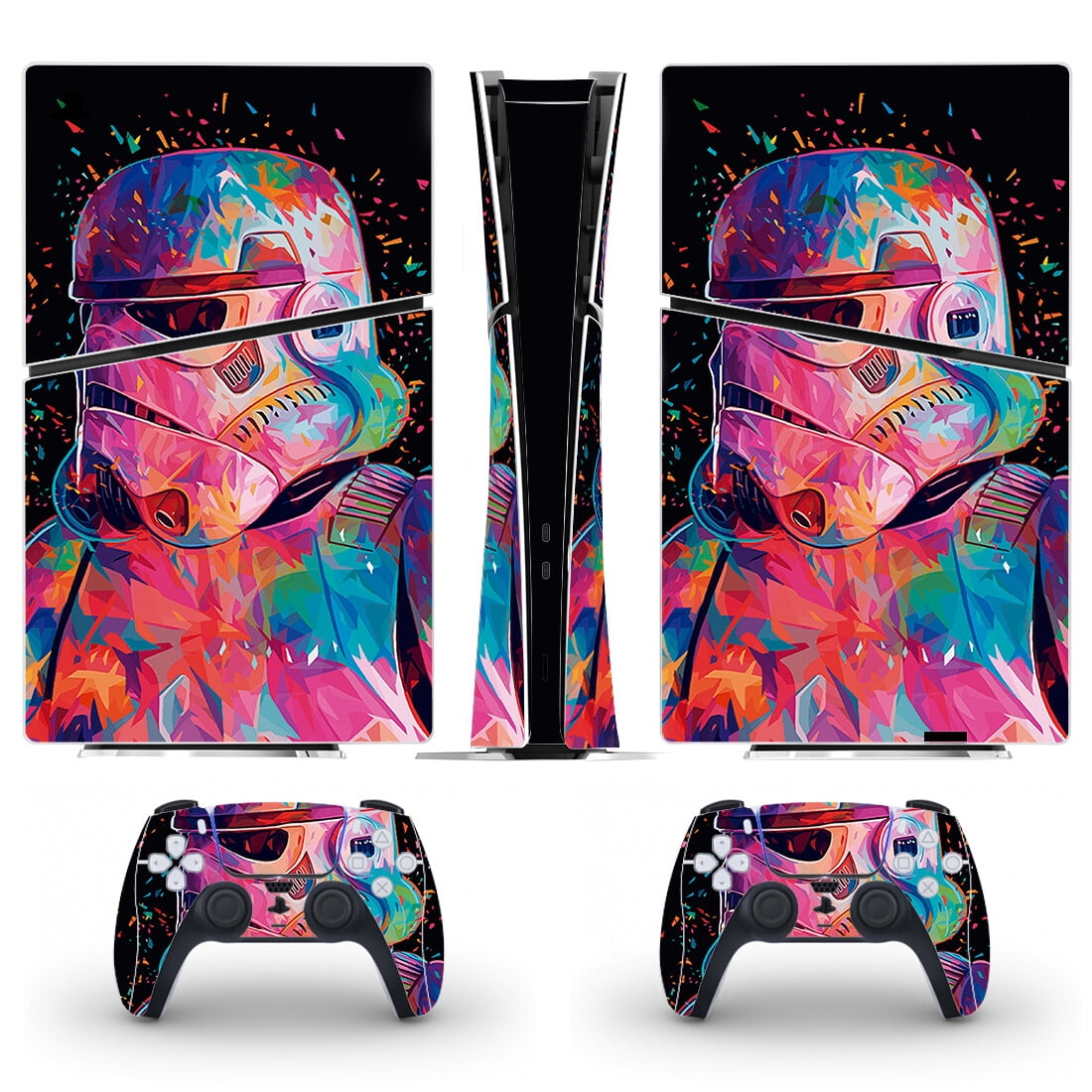 Full Body Vinyl Skin Stickers for PS5 Slim Disc Edition Console and ...