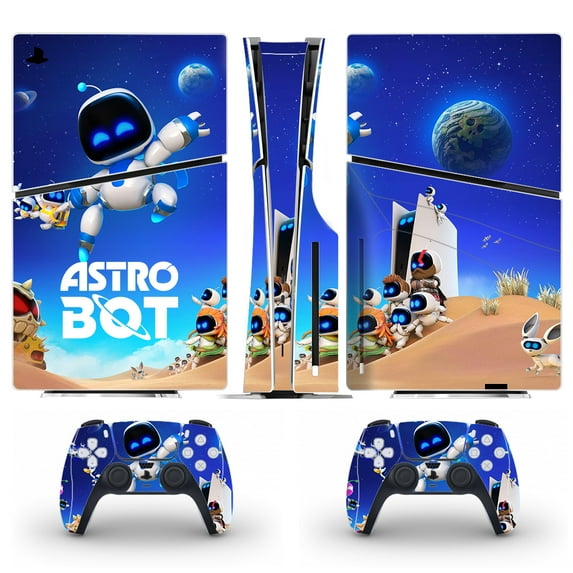 Full Body Vinyl Skin Stickers for PS5 Slim Disc Edition Console and Controllers