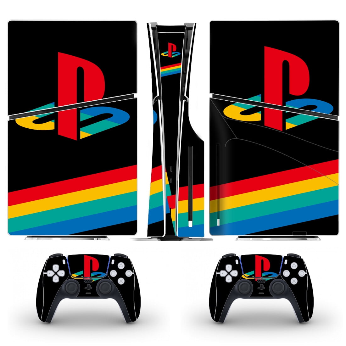 Full Body Vinyl Skin Stickers for PS5 Slim Disc Edition Console and ...