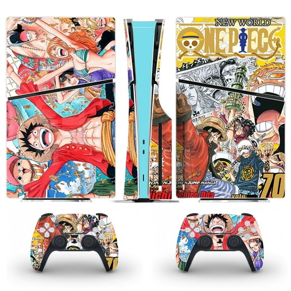 Full Body Vinyl Skin Stickers for PS5 Slim Disc Edition Console and Controllers