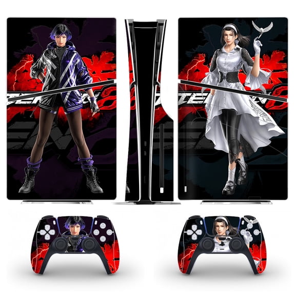 Full Body Vinyl Skin Stickers for PS5 Slim Disc Edition Console and Controllers