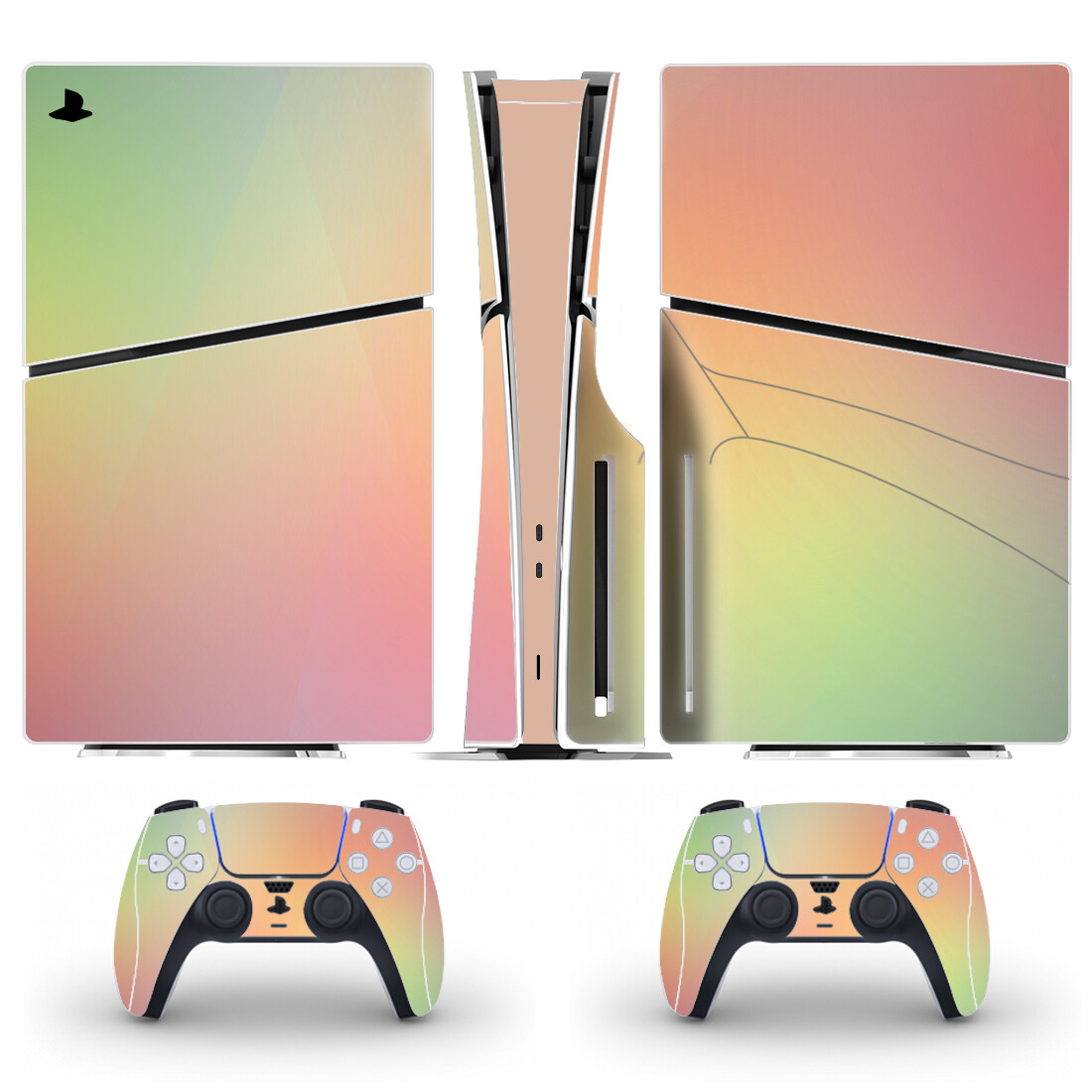 Full Body Vinyl Skin Stickers for PS5 Slim Disc Edition Console and ...