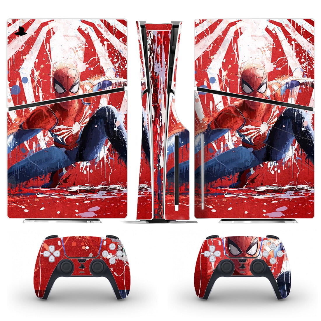 Full Body Vinyl Skin Stickers for PS5 Slim Disc Edition Console and ...
