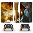 thumbnail image 1 of Full Body Vinyl Skin Stickers for PS5 Slim Disc Edition Console and Controllers, 1 of 1