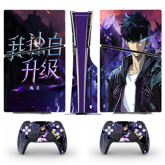 Full Body Vinyl Skin Stickers for PS5 Slim Disc Edition Console and Controllers
