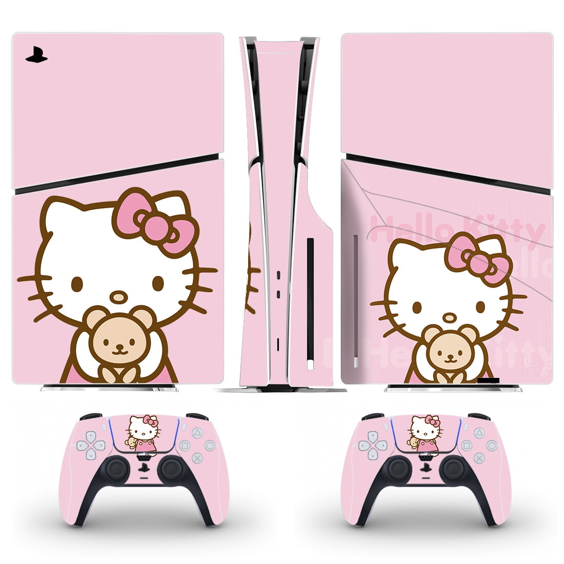 Full Body Vinyl Skin Stickers for PS5 Slim Disc Edition Console and Controllers