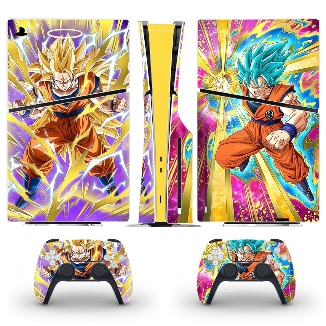 Full Body Vinyl Skin Stickers for PS5 Slim Disc Edition Console and ...