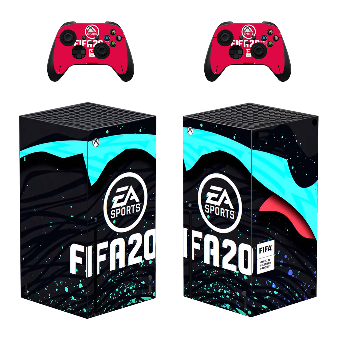 Full Body Vinyl Skin Stickers for Xbox Series X Console and Controllers ...