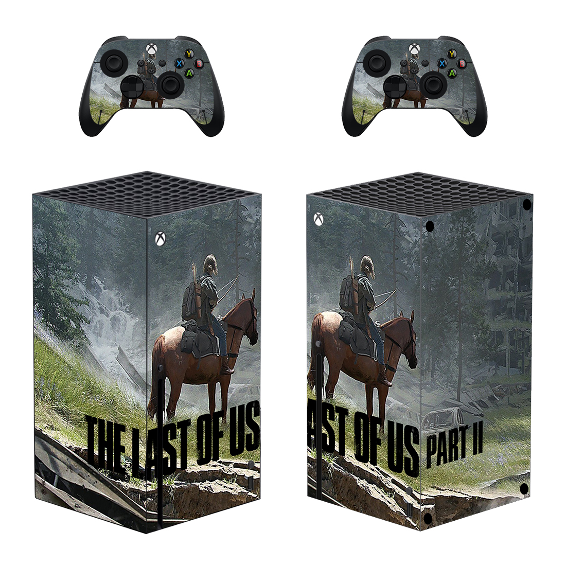 Full Body Vinyl Skin Stickers for Xbox Series X Console and Controllers ...