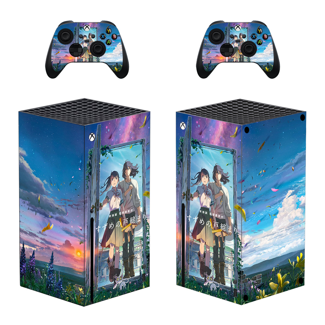 Full Body Vinyl Skin Stickers for Xbox Series X Console and Controllers ...