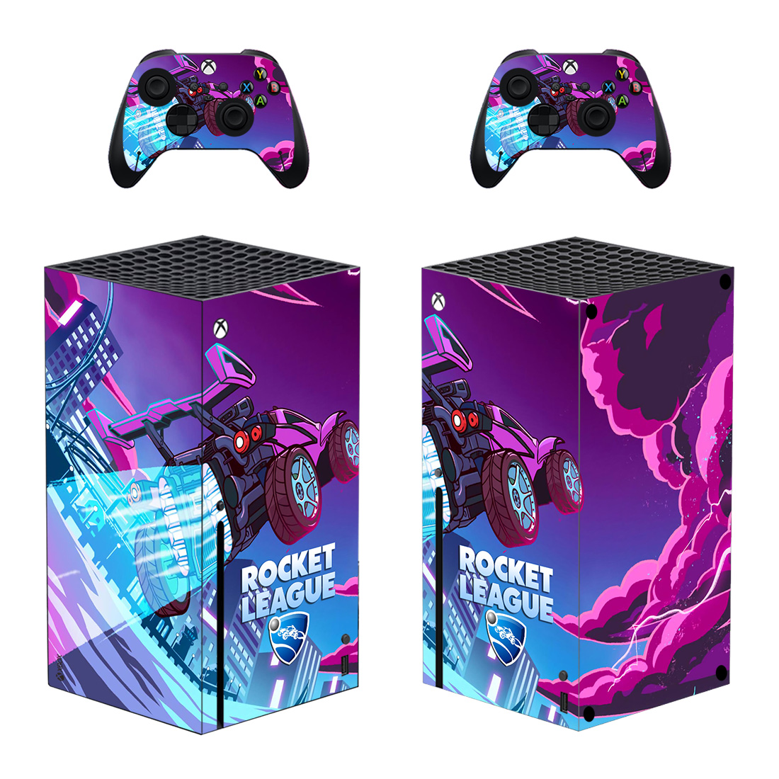 Full Body Vinyl Skin Stickers for Xbox Series X Console and Controllers ...