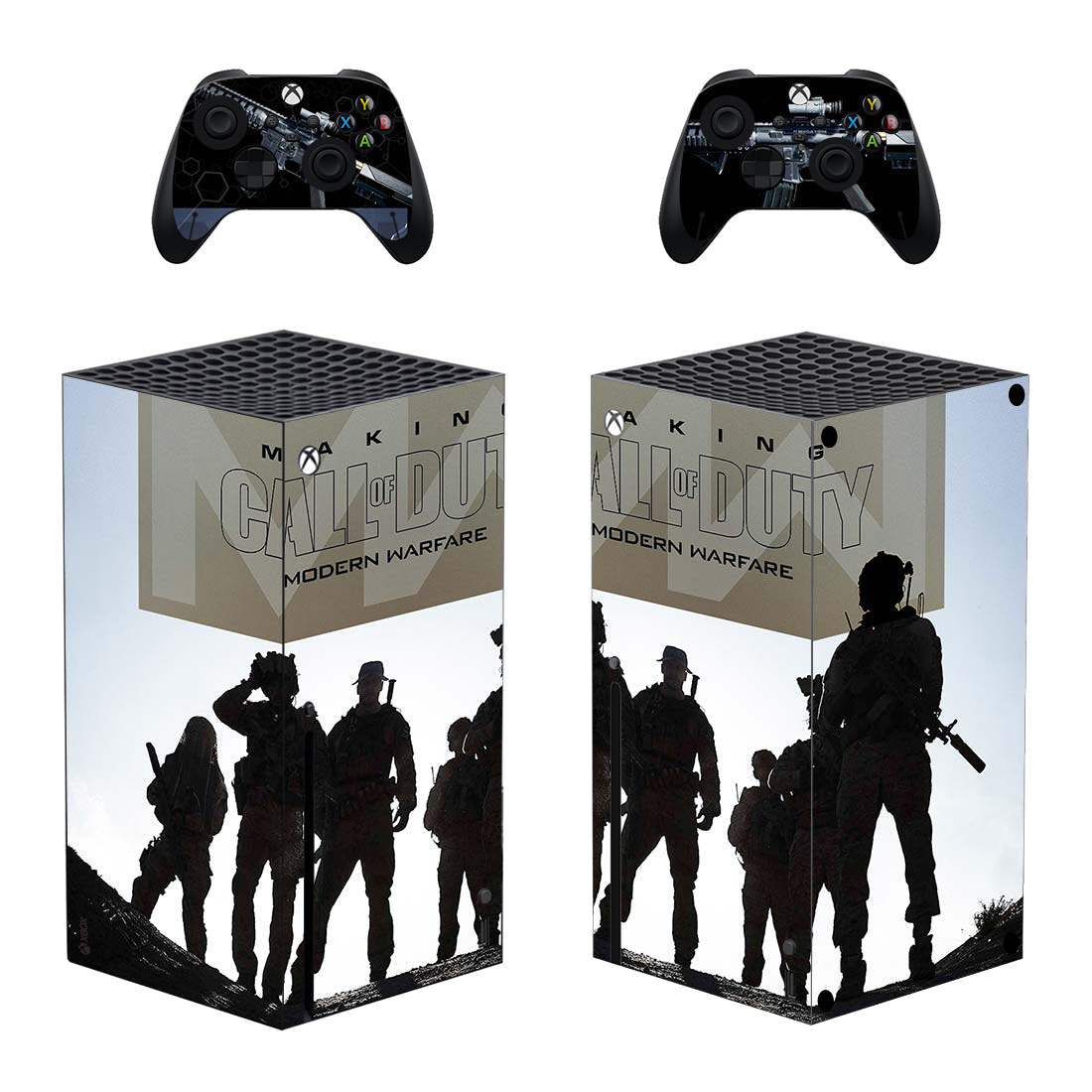 Full Body Vinyl Skin Stickers for Xbox Series X Console and Controllers ...