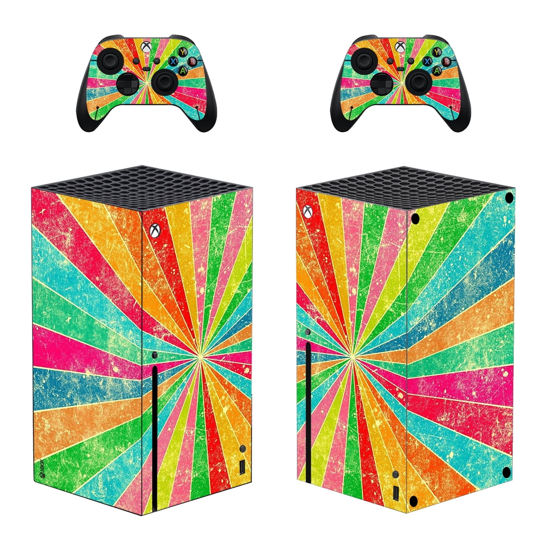Full Body Vinyl Skin Stickers for Xbox Series X Console and Controllers ...