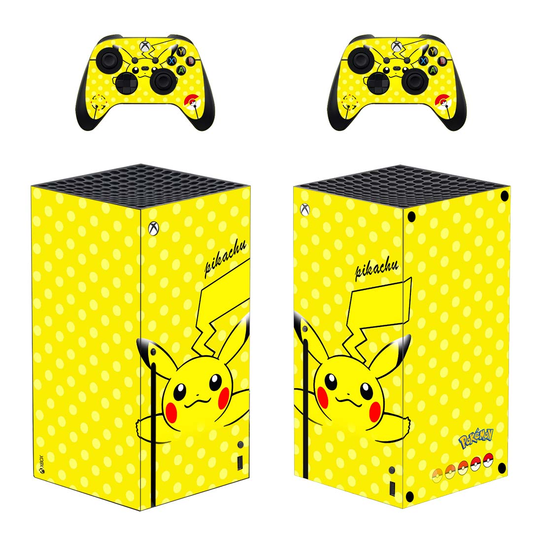 Full Body Vinyl Skin Stickers for Xbox Series X Console and Controllers ...