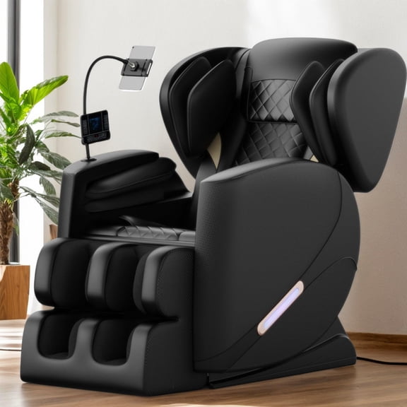 Full Body Zero Gravity Massage Chair Recliner for Back Fatigue with Heat, Foot Massage, Bluetooth Speakers & Touch Screen, Home Relaxation Gift for Parents Senior