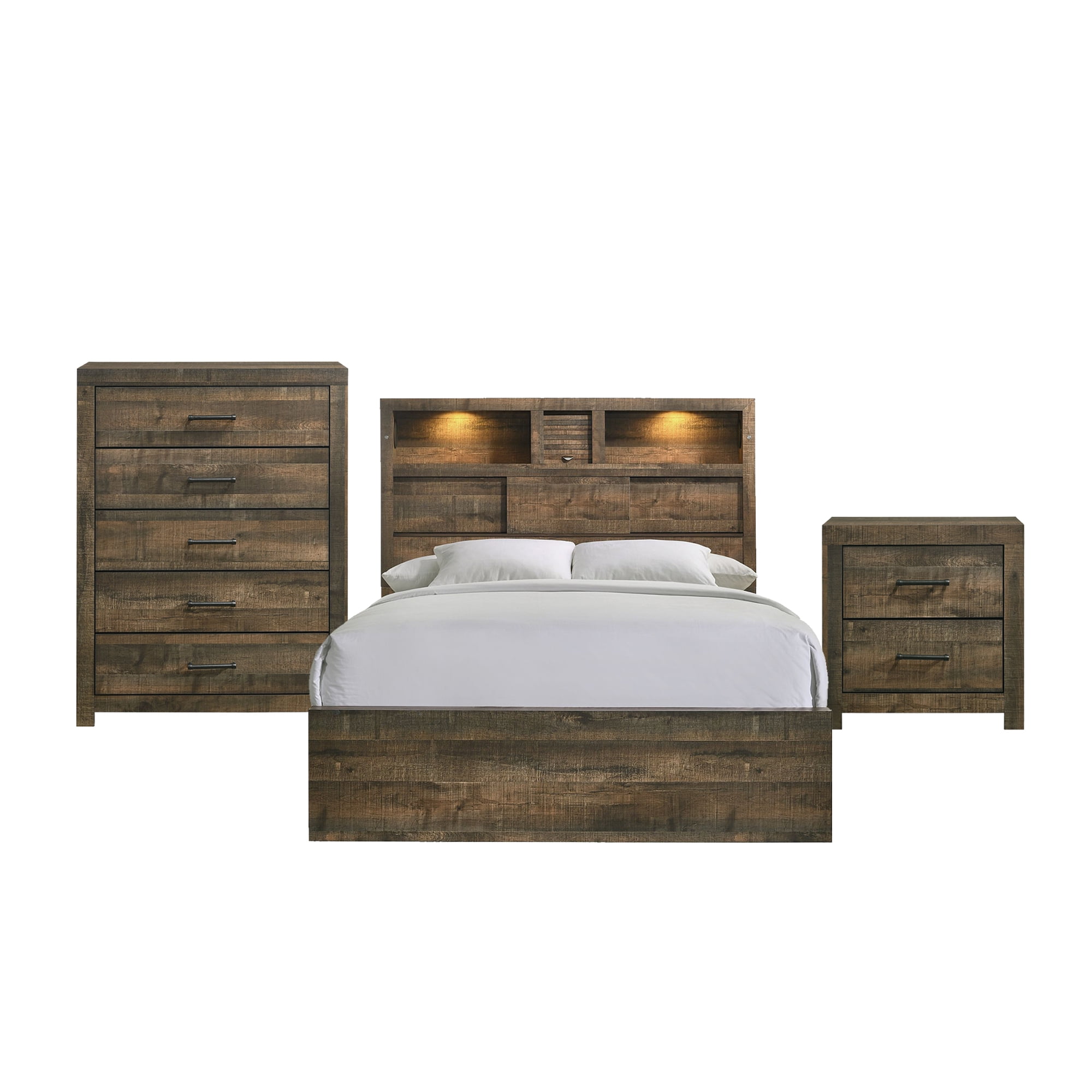 Picket House Furnishings Full Bookcase Panel 3PC Bedroom Set with ...
