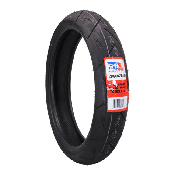 Full Bore M1 120/60ZR17Front Motorcycle Tire, High-Performance Radial, Superior Grip & Handling for Street Bikes, 120/60-17, USA Family Owned