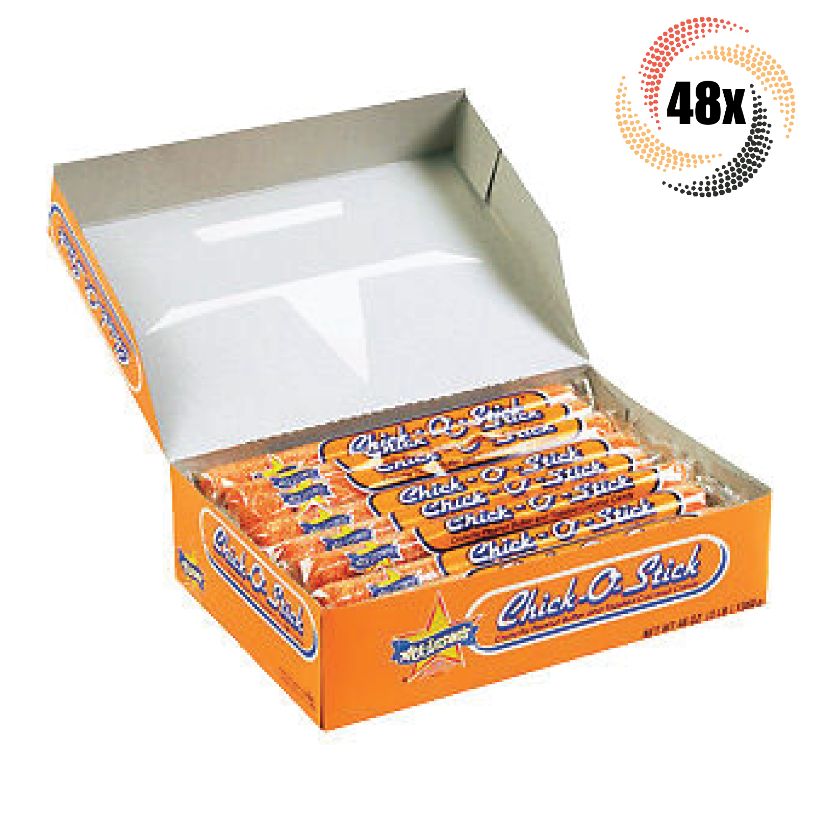 Full Box 48x Sticks Atkinson's Chick-O-Stick Peanut Butter Coconut Candy | .36oz