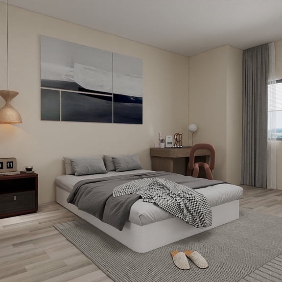 Full Box Spring with Cover 9 Inch Low Profile Box Spring Only Full Metal Box Spring for Bed Frames Extra Thick Full Spring Box Bed Base Non-Slip,Easy Clean