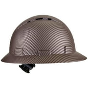 Full Brim Hard Hat - OSHA Safety Helmet Durable Lightweight Carbon Fiber Hard Hat, 6-Point Ratchet Suspension Protective Gear for Men and Women