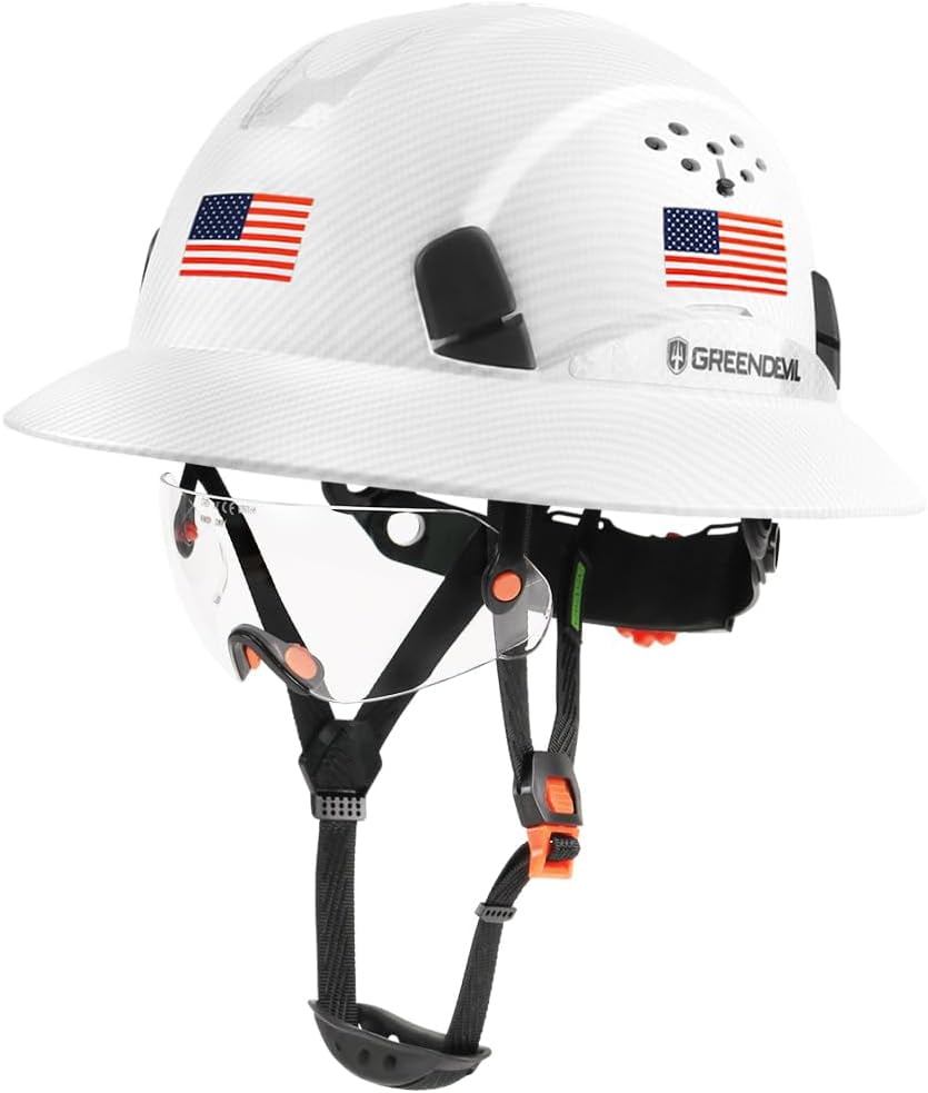 Casque Construction Homme Full Brim Hard Hat Vented Construction