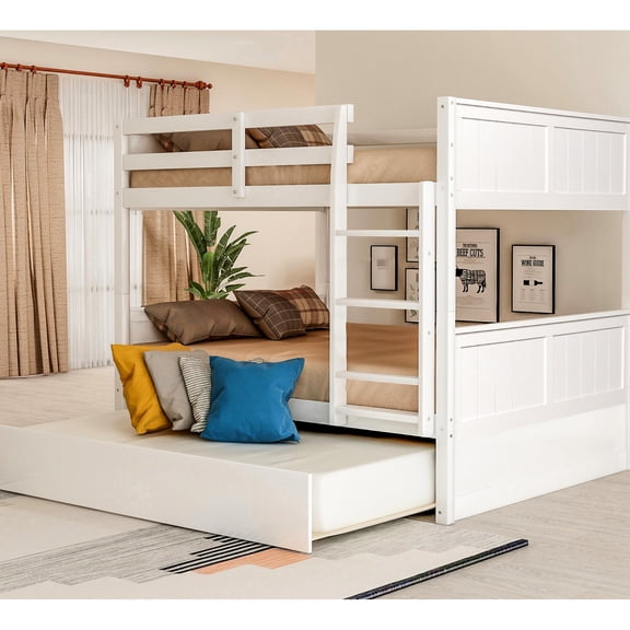 Full Bunk Bed - No Box Spring Needed - Family Sleepovers - Simple Assembly Bunk Bed