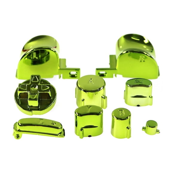 Full Button Set Plating L R ABXY Z Keypads with Thumbsticks Caps for NGC Gamecube Controller X Y A B Replacement