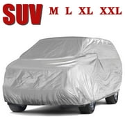 Full Car Cover For SUV Waterproof Outdoor Dust Sun Rain Snow UV Resistant Protection(213"L x 79"W x 71"H)