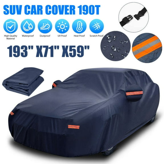 Full Car Covers for Sedan, Car Cover Waterproof All Weather Windproof Dustproof UV Protection Scratch Resistant Indoor Outdoor